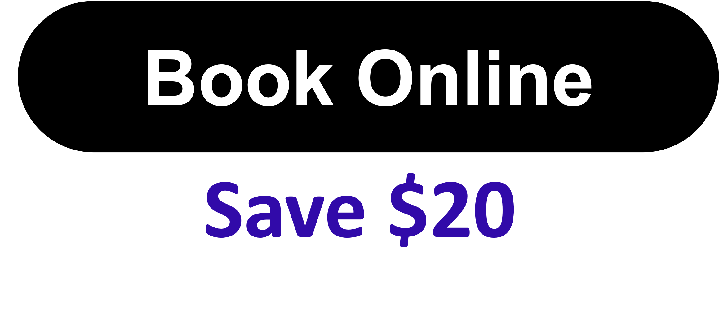 Book Online and Save $20 Off Your Bill